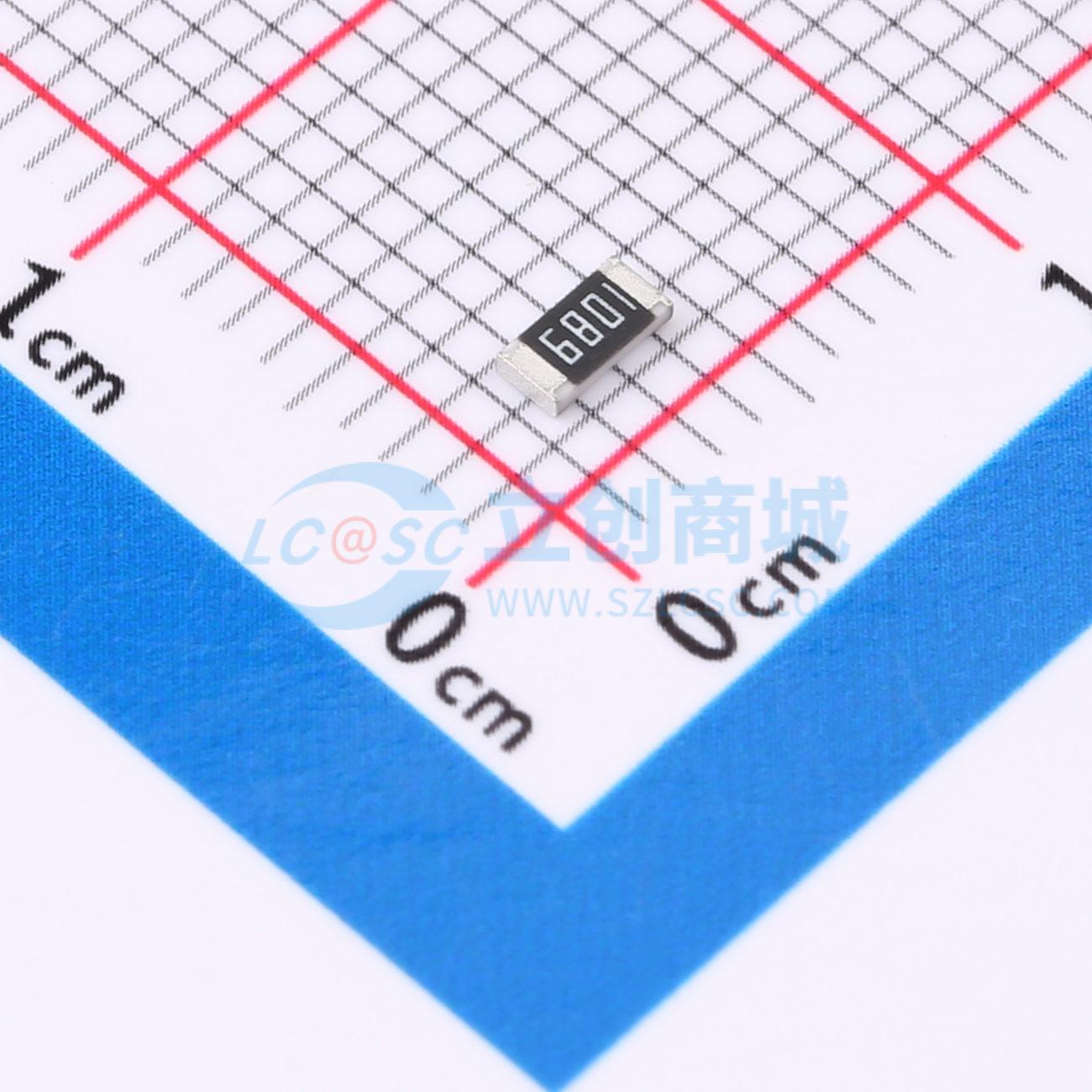 点击查看大图 FRC1206F6801TS实物图