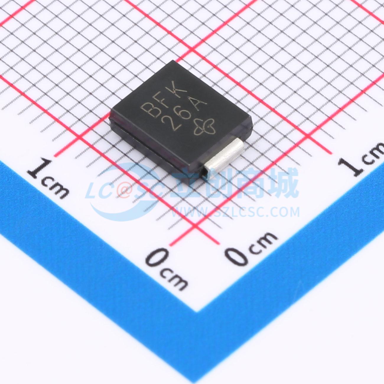 点击查看大图 SMCJ30CAHE3_A/H实物图