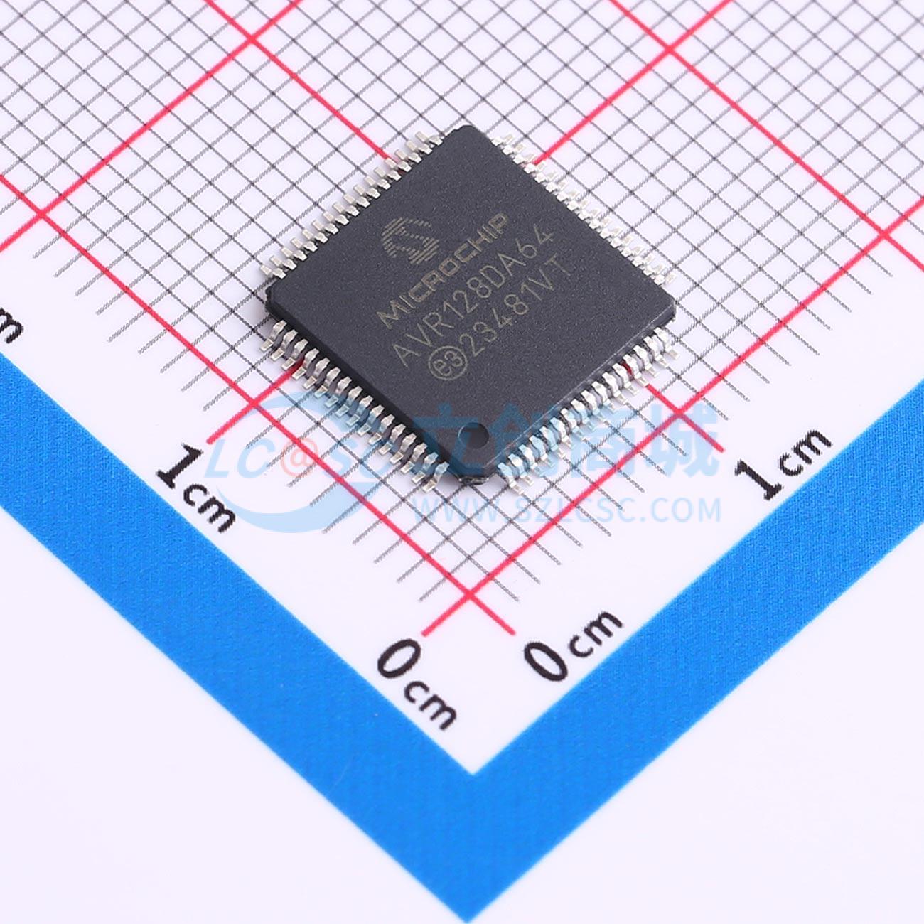 点击查看大图 AVR128DA64T-I/PT实物图
