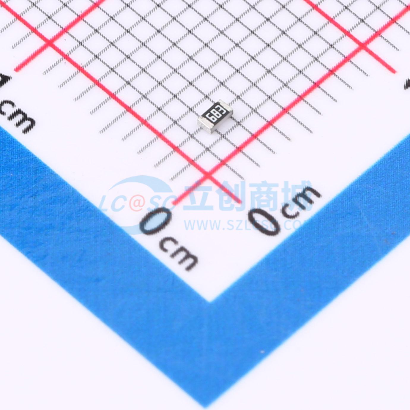 点击查看大图 FRC0603J683 TS实物图