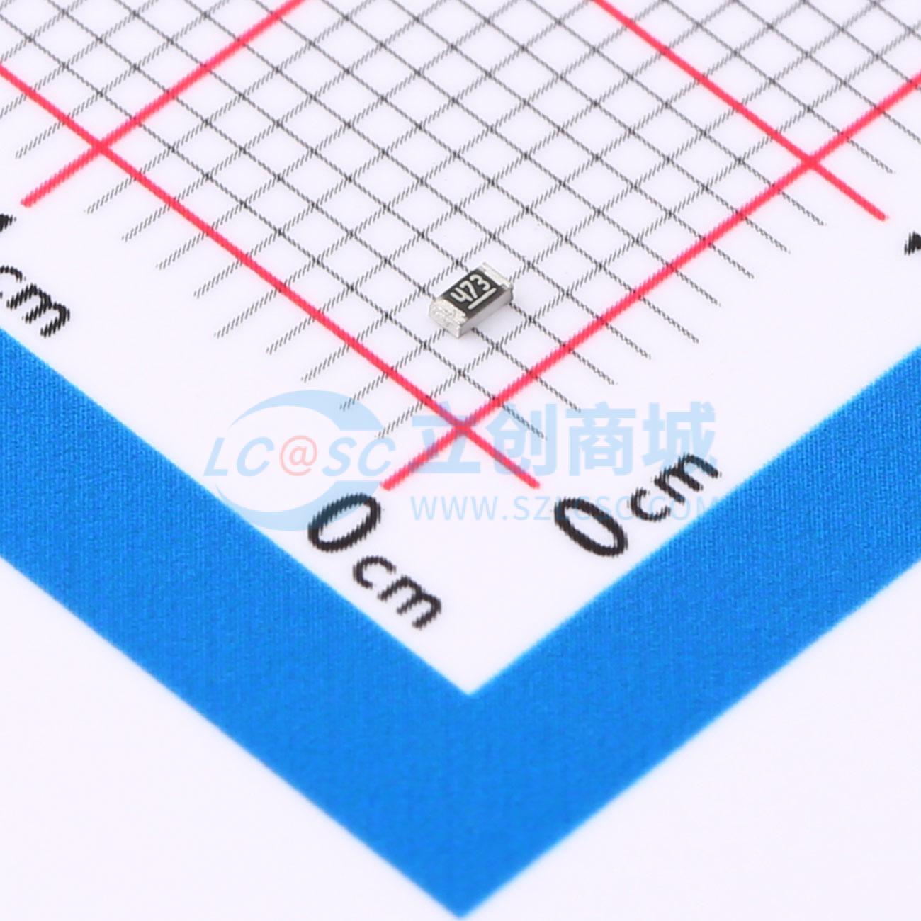 点击查看大图 CRG0603F47K实物图