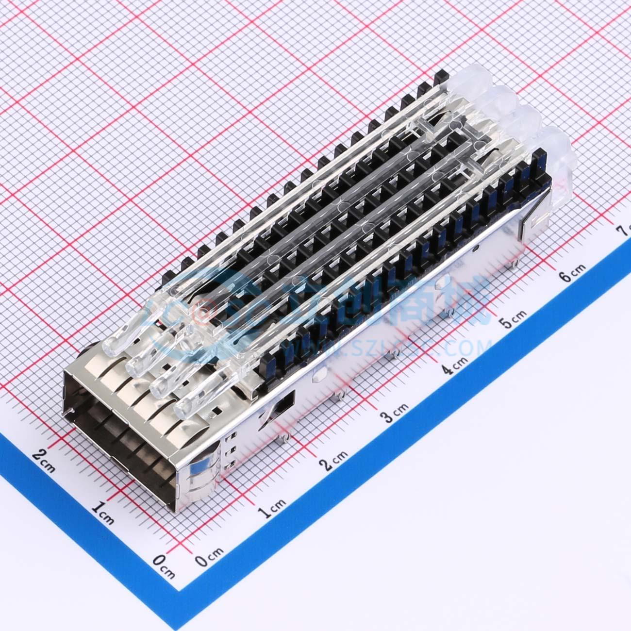 点击查看大图 QSFP28 2170703 1X1YDS实物图