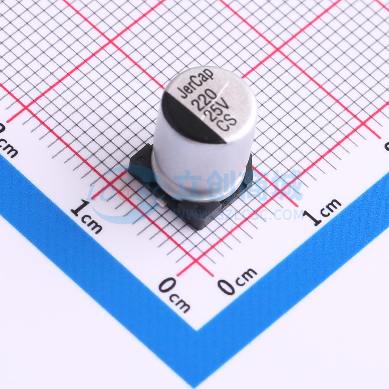 点击查看大图 CS25V220M8X10实物图