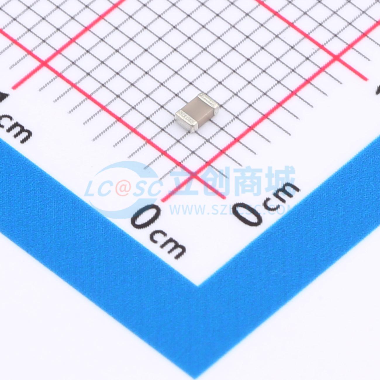 点击查看大图 TCC0805COG100J251BT实物图