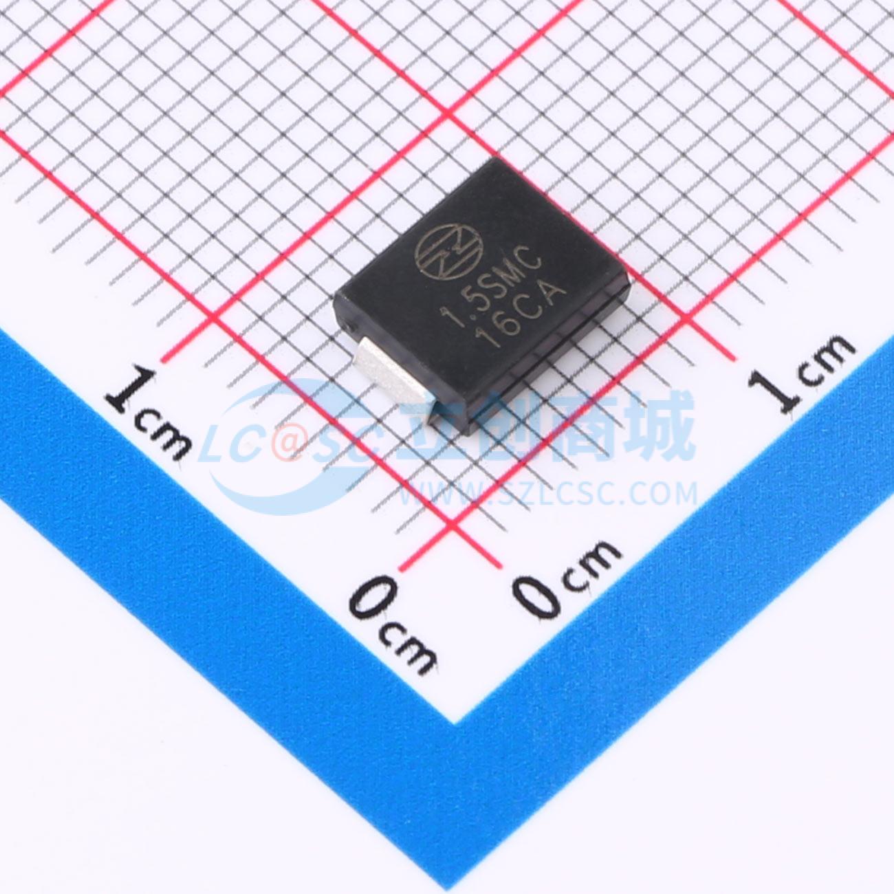点击查看大图 1.5SMC16CA实物图