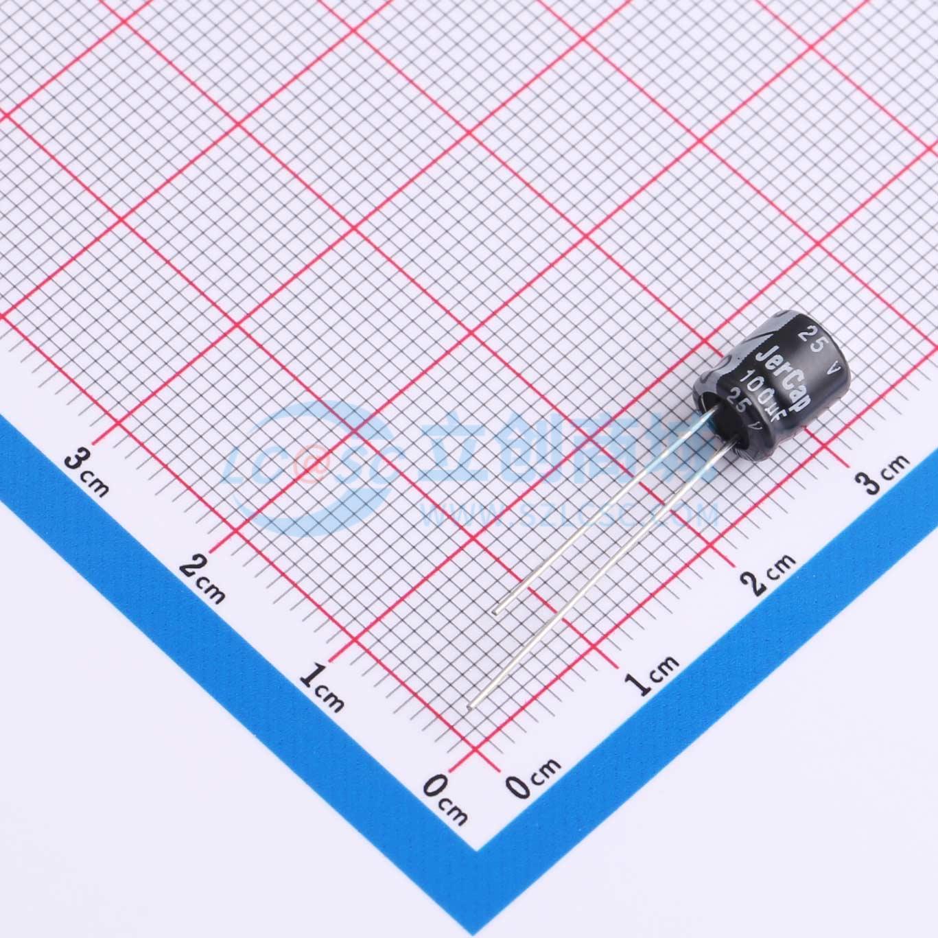 ERG25V100M6X7实物图