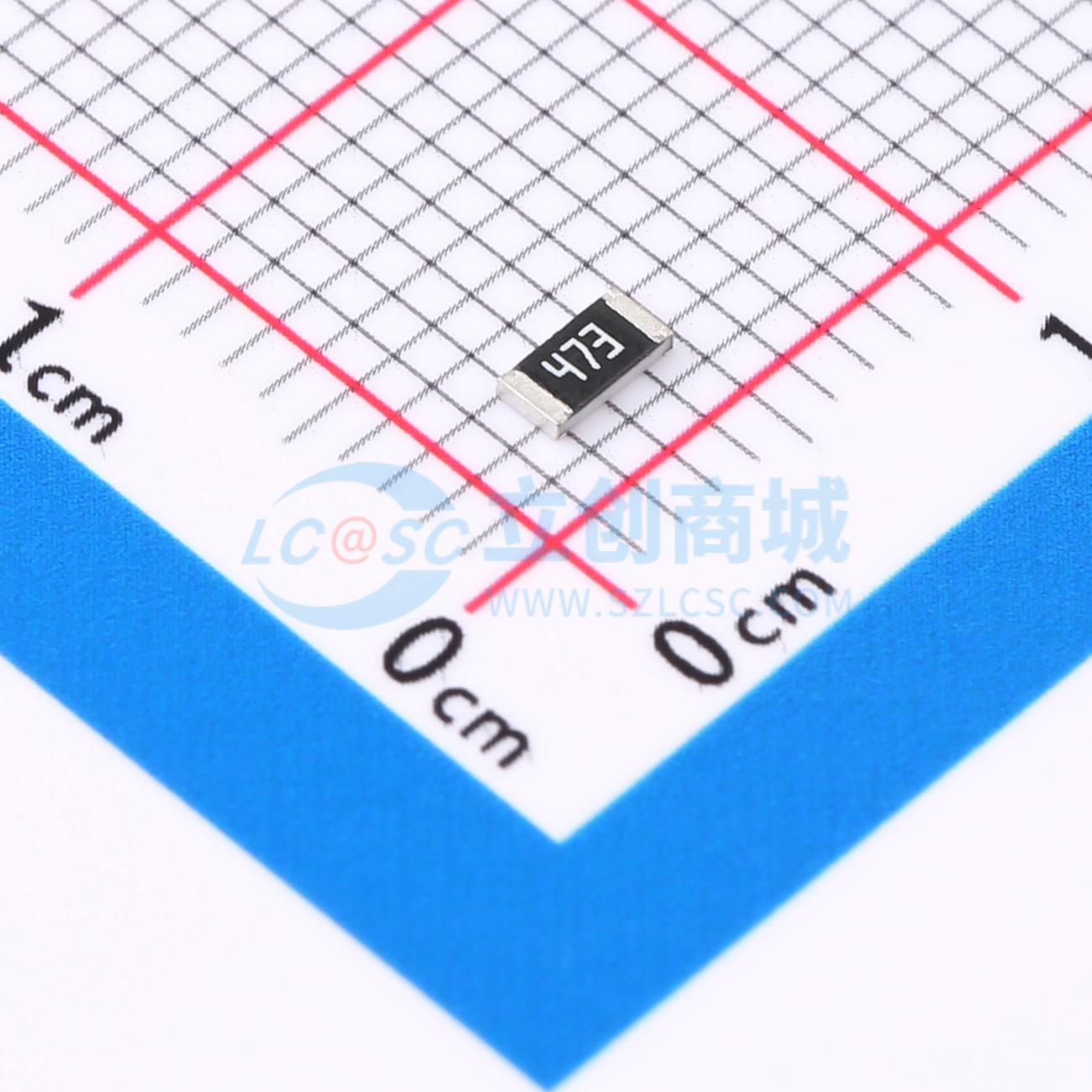 RC1206JR-0747KL实物图