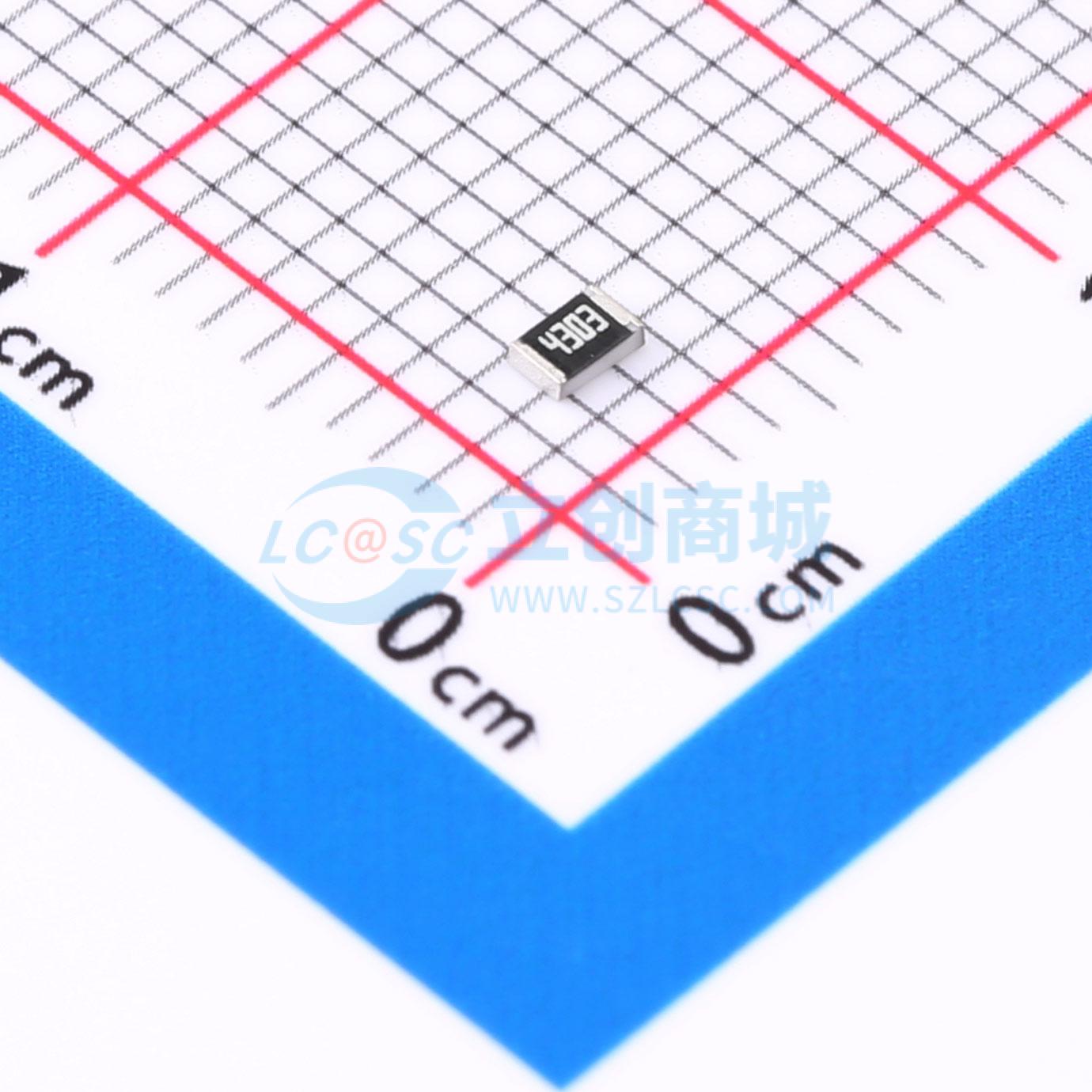 点击查看大图 RC0805FR-07430KL实物图