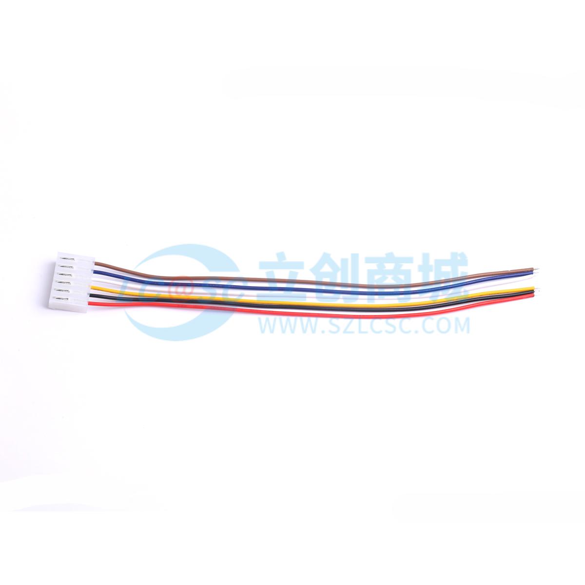 HX CH3.96-6P DT 200mm 22AWG实物图