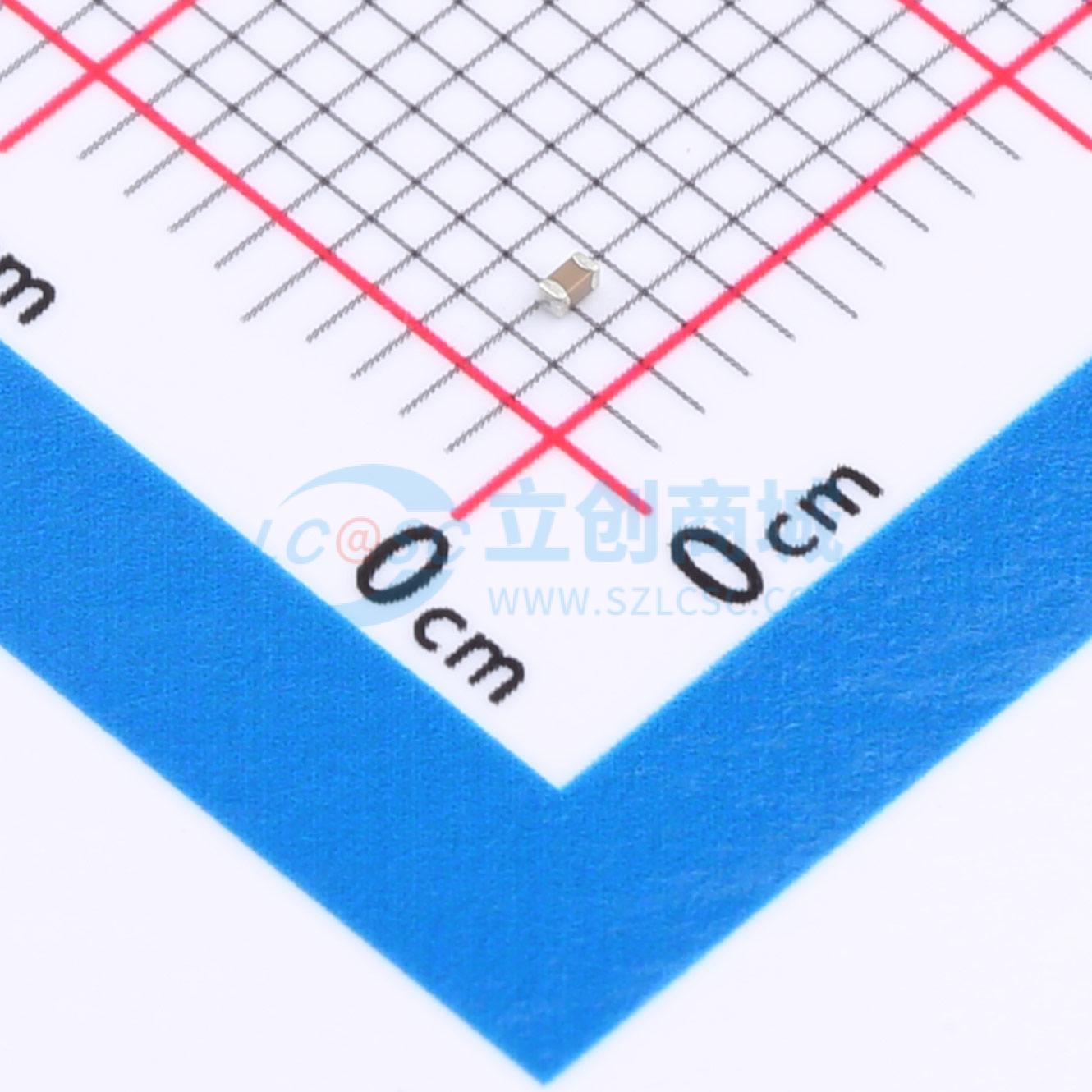 点击查看大图 0402X104K500NT实物图