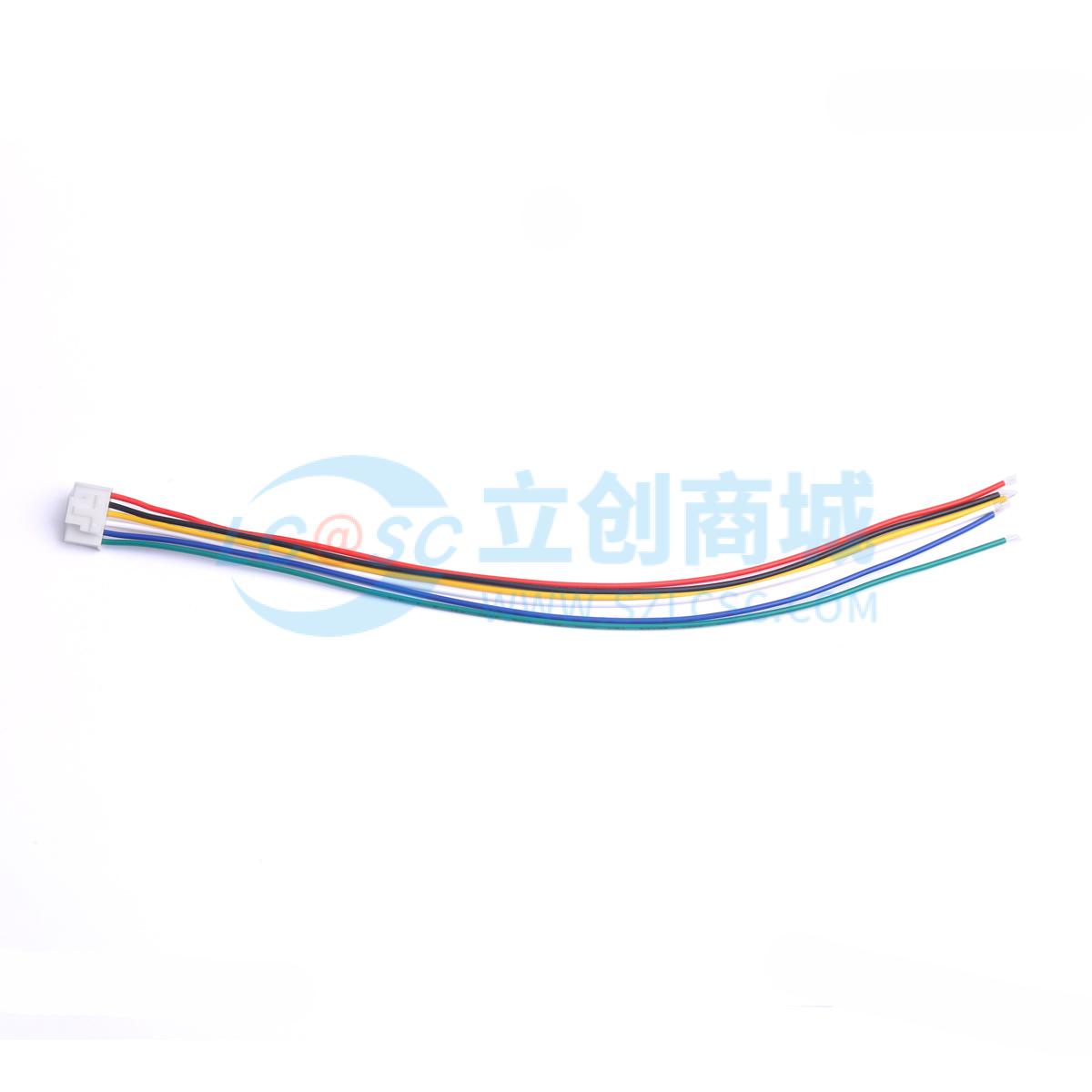 HX HY2.0-6P DT 200mm 26AWG实物图