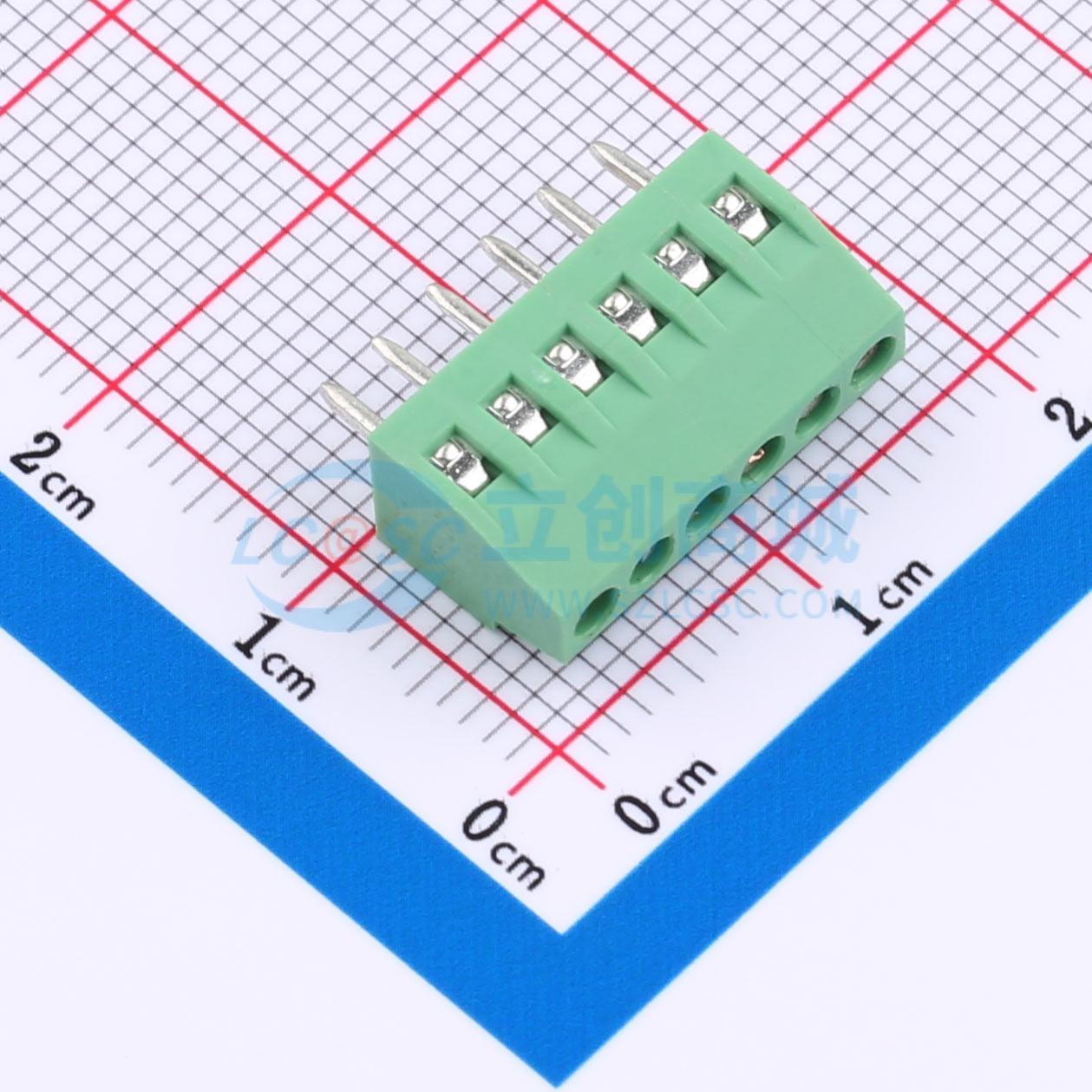 点击查看大图 ZX-DG28L-2.54-6P实物图