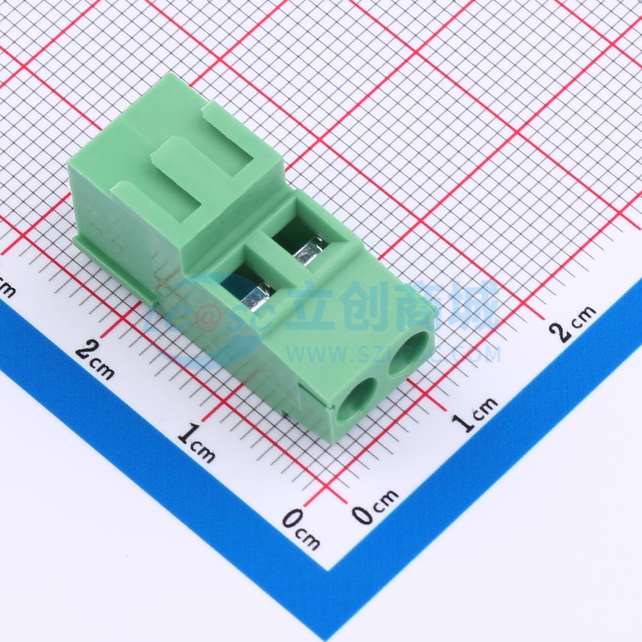 点击查看大图 ZX-DG28V-5.08-2P实物图