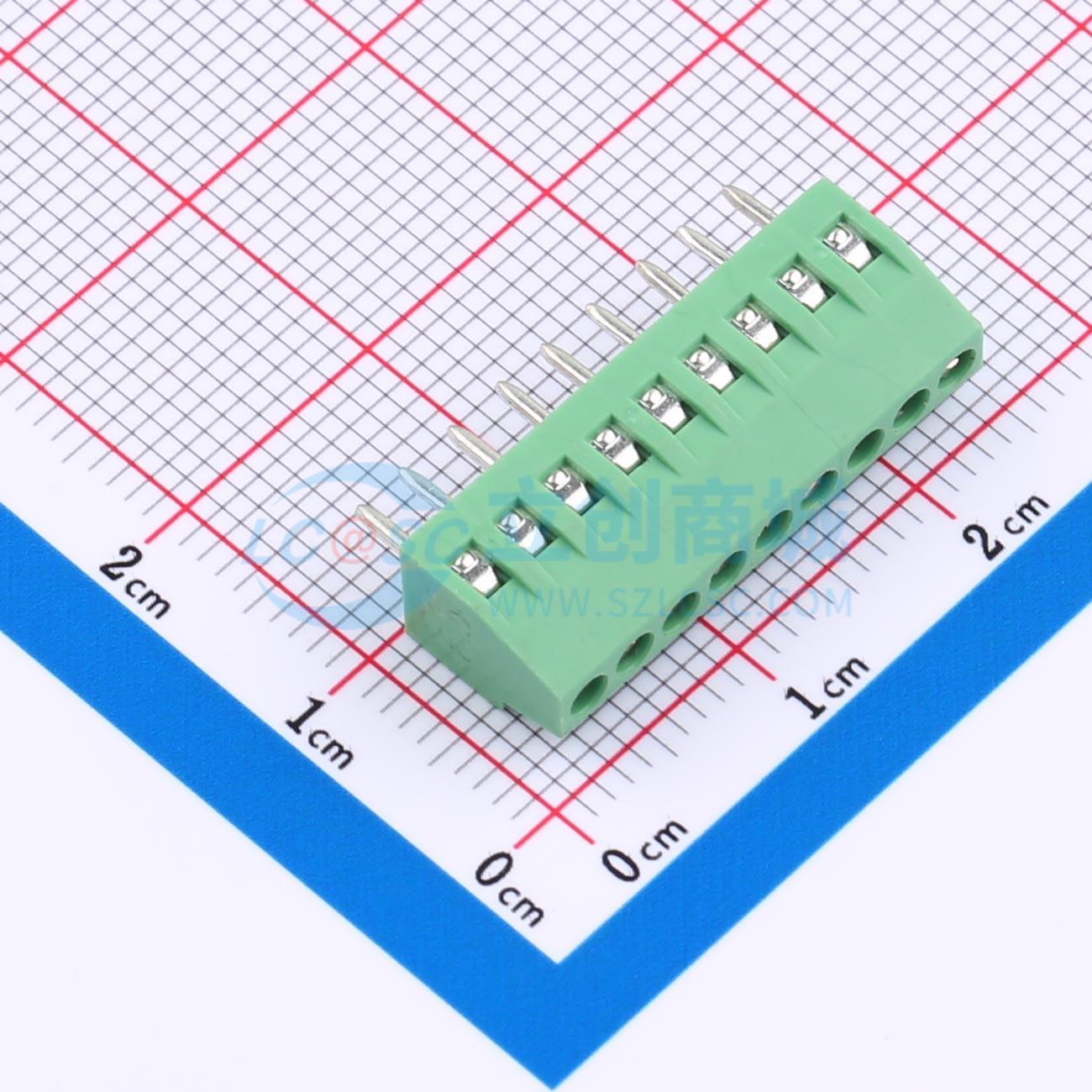 点击查看大图 ZX-DG28L-2.54-9P实物图