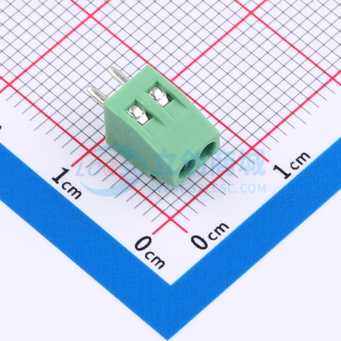 点击查看大图 ZX-DG28L-2.54-2P实物图