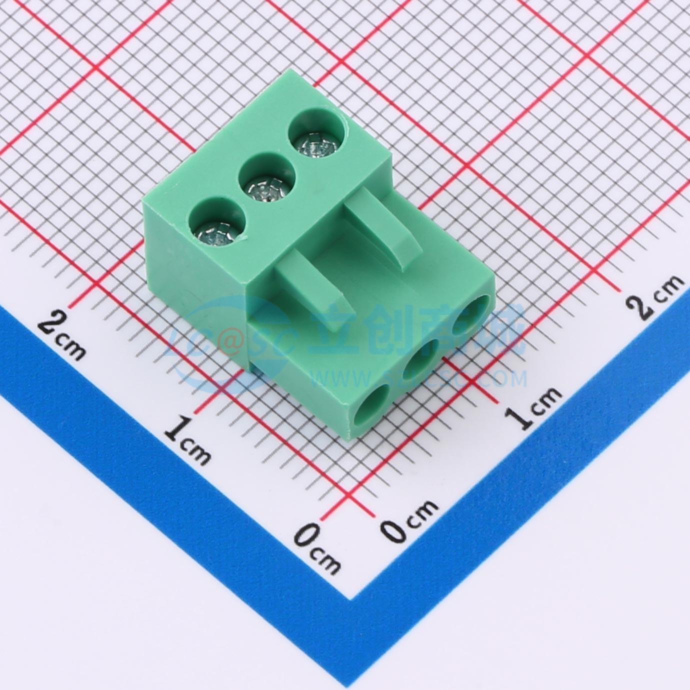 点击查看大图 MXHT396K-3.96-03P-GN01-Cu-S-A实物图