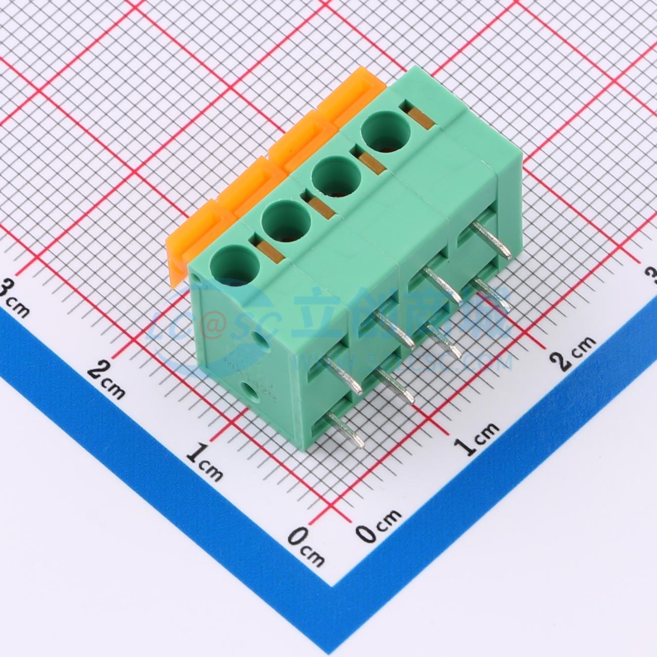点击查看大图 MX142R-5.08-04P-GN01-Cu-A实物图