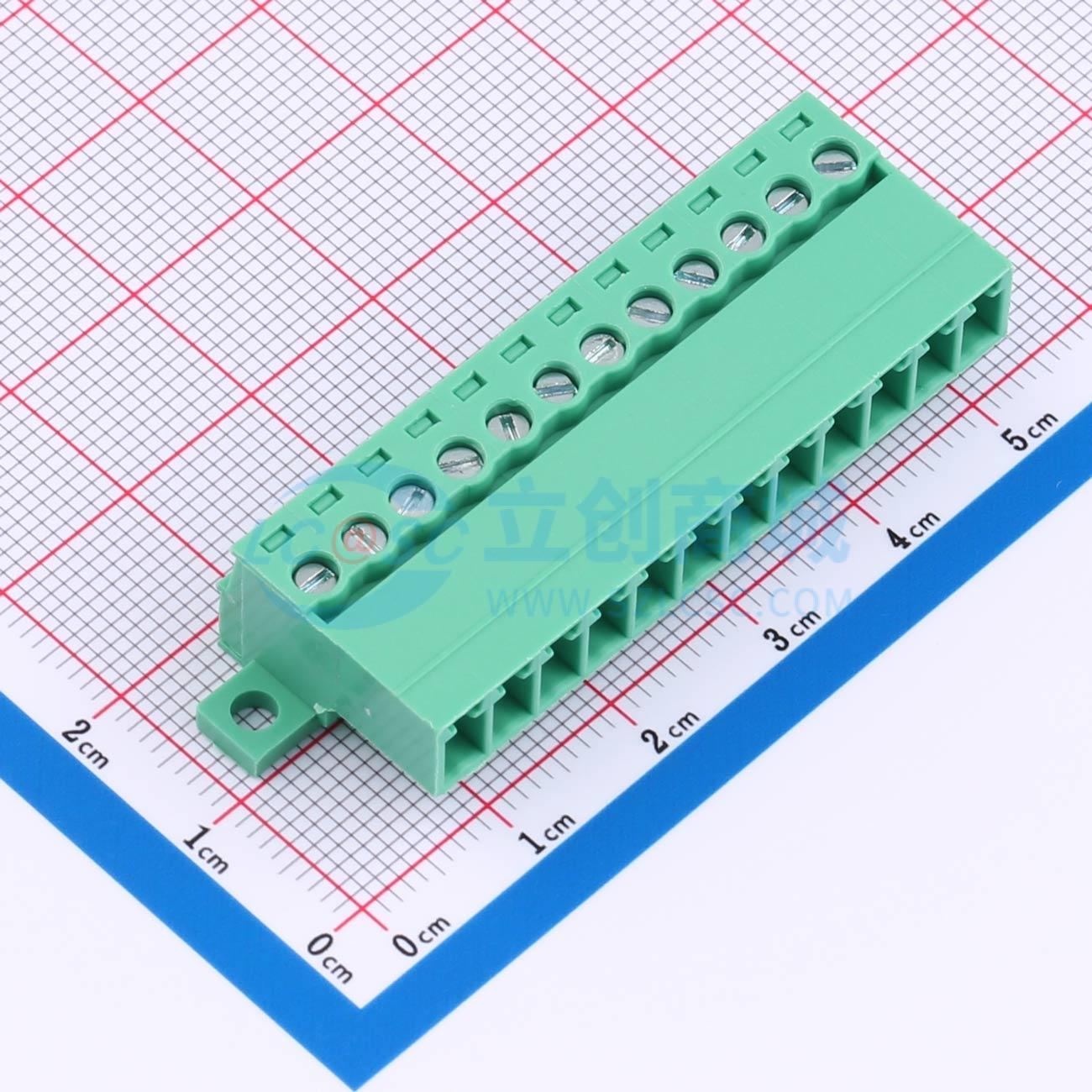 点击查看大图 MX15EDGRKF-3.81-12P-GN01-Cu-Y-A实物图