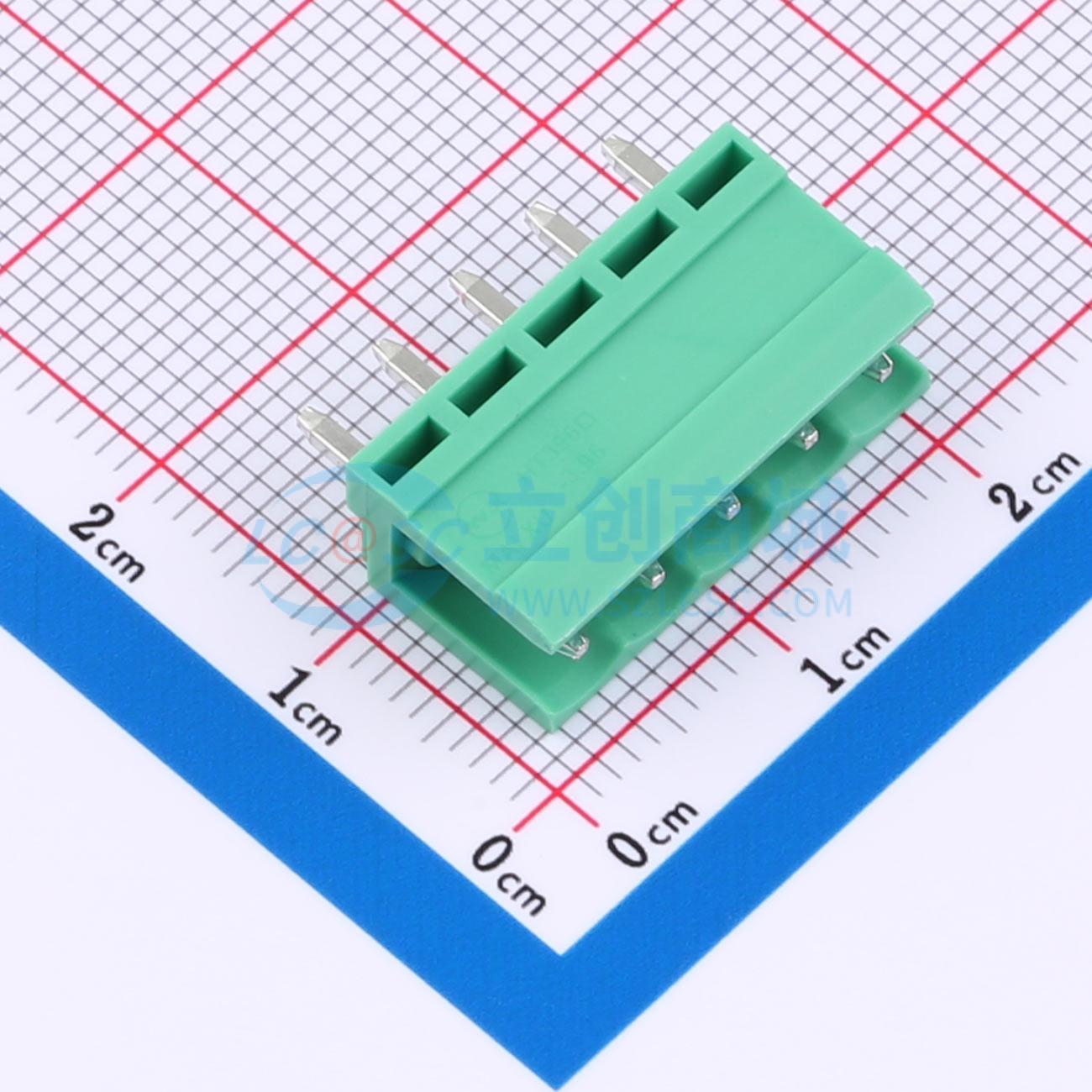 点击查看大图 MXHT396V-3.96-05P-GN01-Cu-A实物图