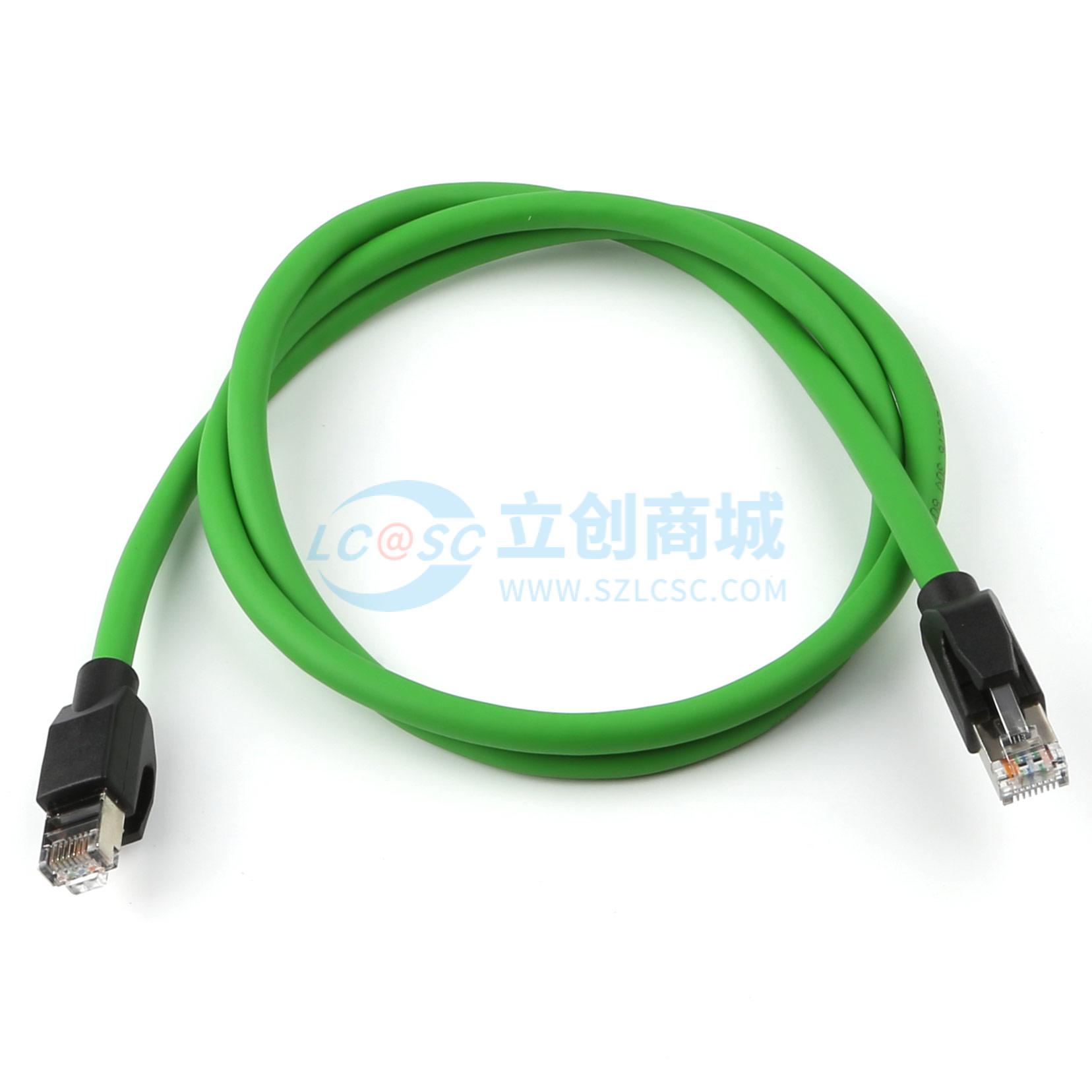 CAT6-SFTP-8P8Cx2-GRN L=1000 MM实物图