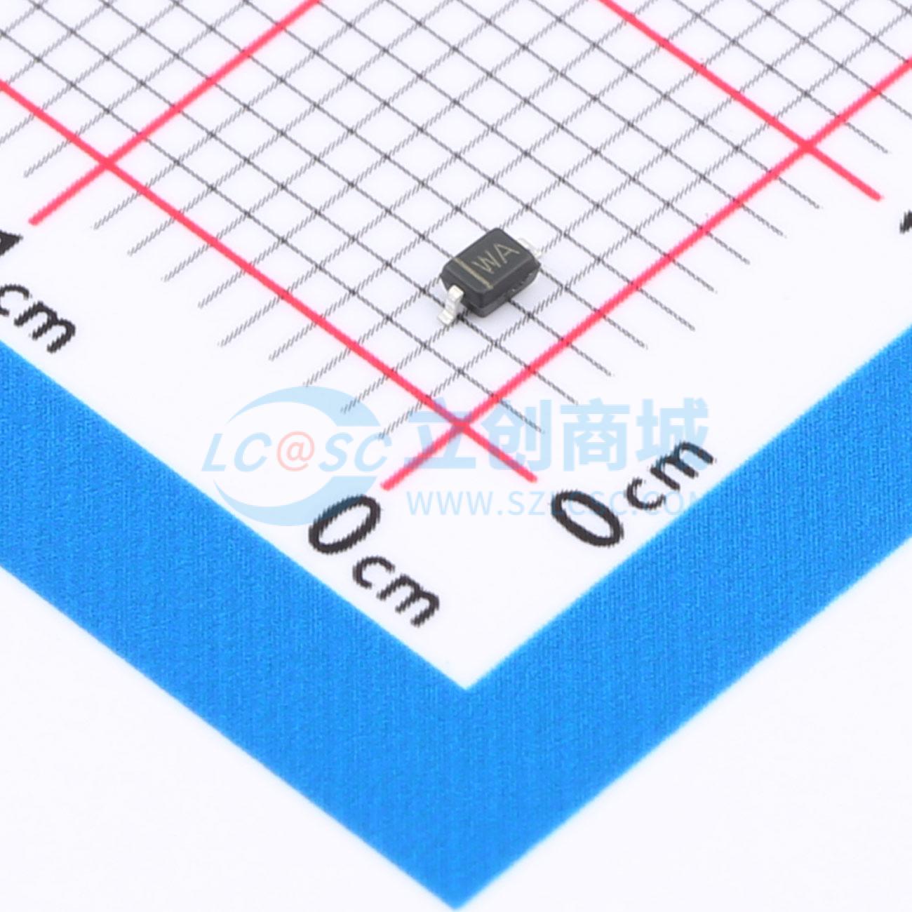 点击查看大图 BZT52C6V2S WA实物图