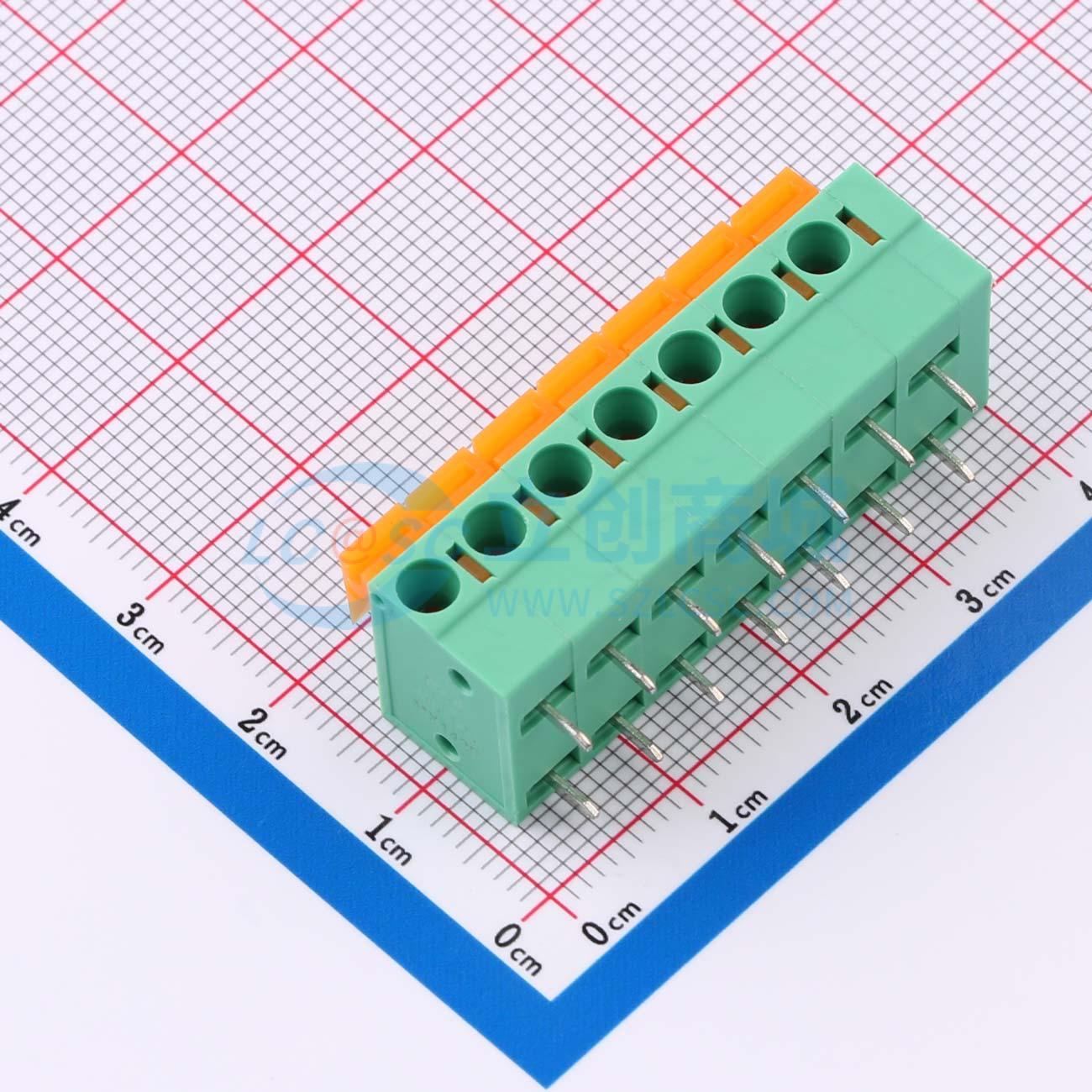 点击查看大图 MX142R-5.08-07P-GN01-Cu-A实物图