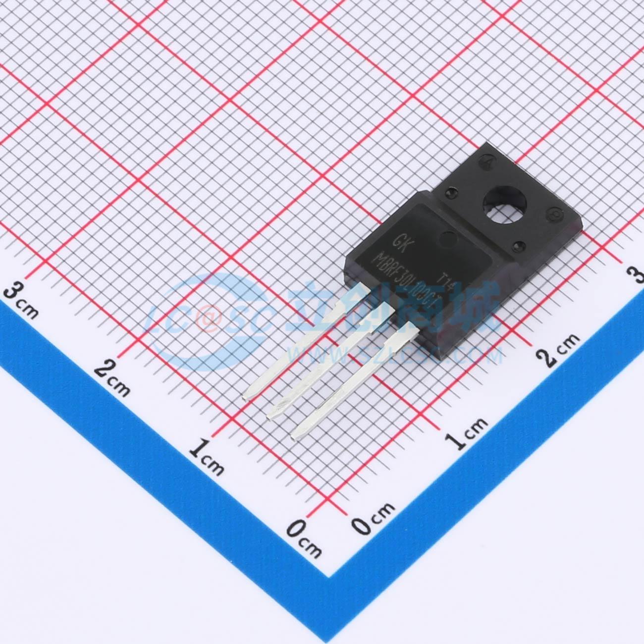 点击查看大图 MBRF30L100CT实物图