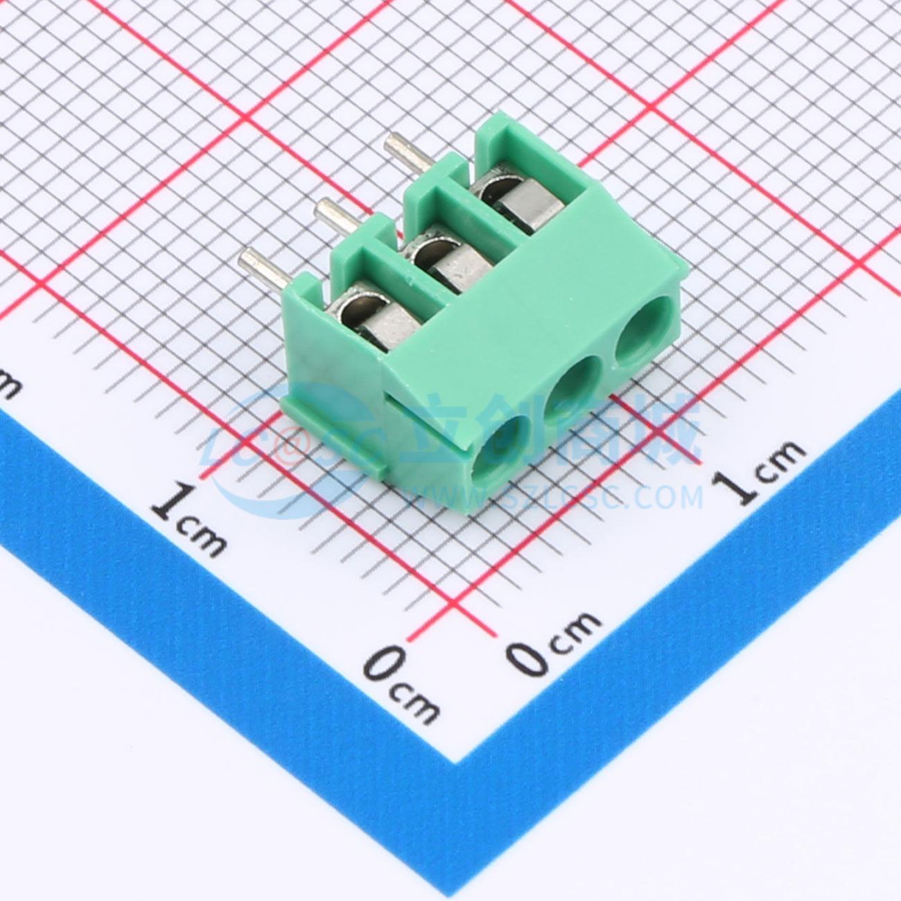 点击查看大图 MX350-3.5-03P-GN01-Cu-Y-A实物图