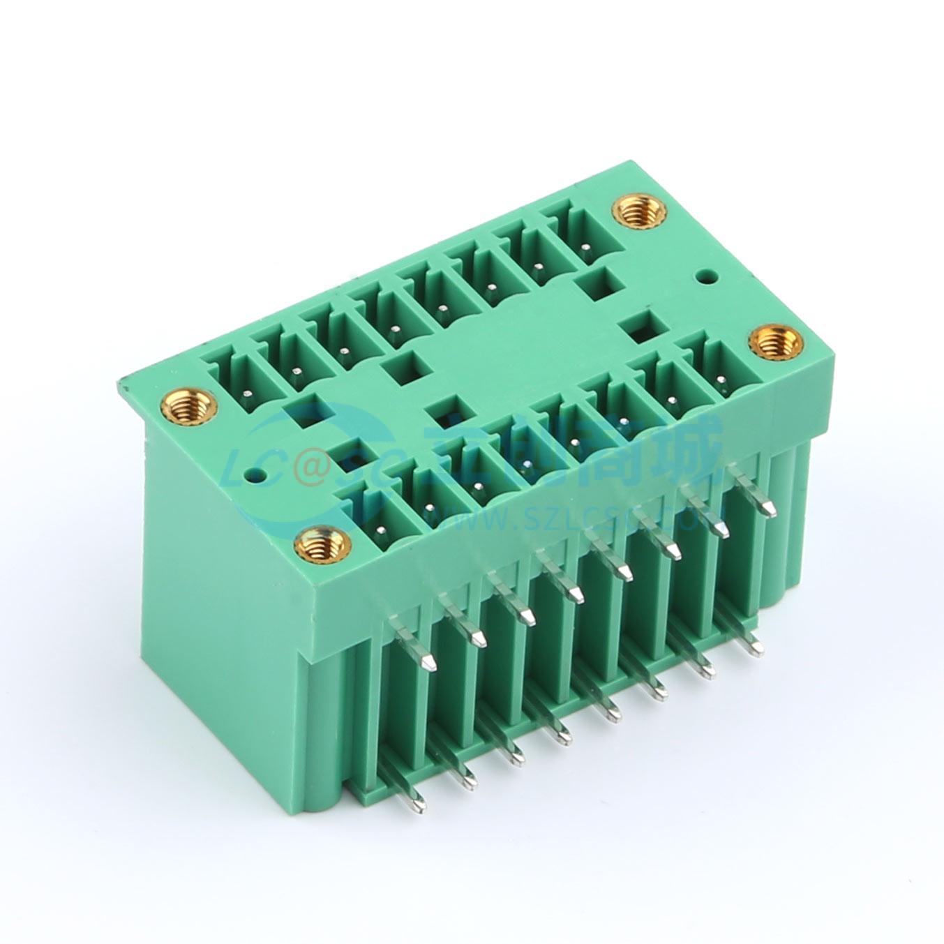 点击查看大图 MX15EDGRHM-3.81-2*08P-GN01-Cu-A实物图