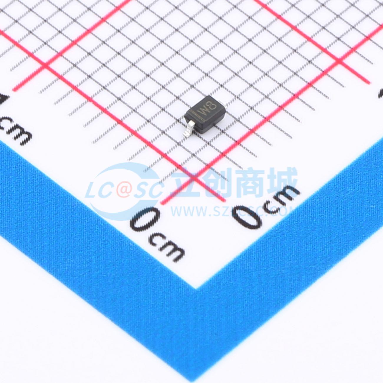 点击查看大图 BZT52C5V1S W8实物图