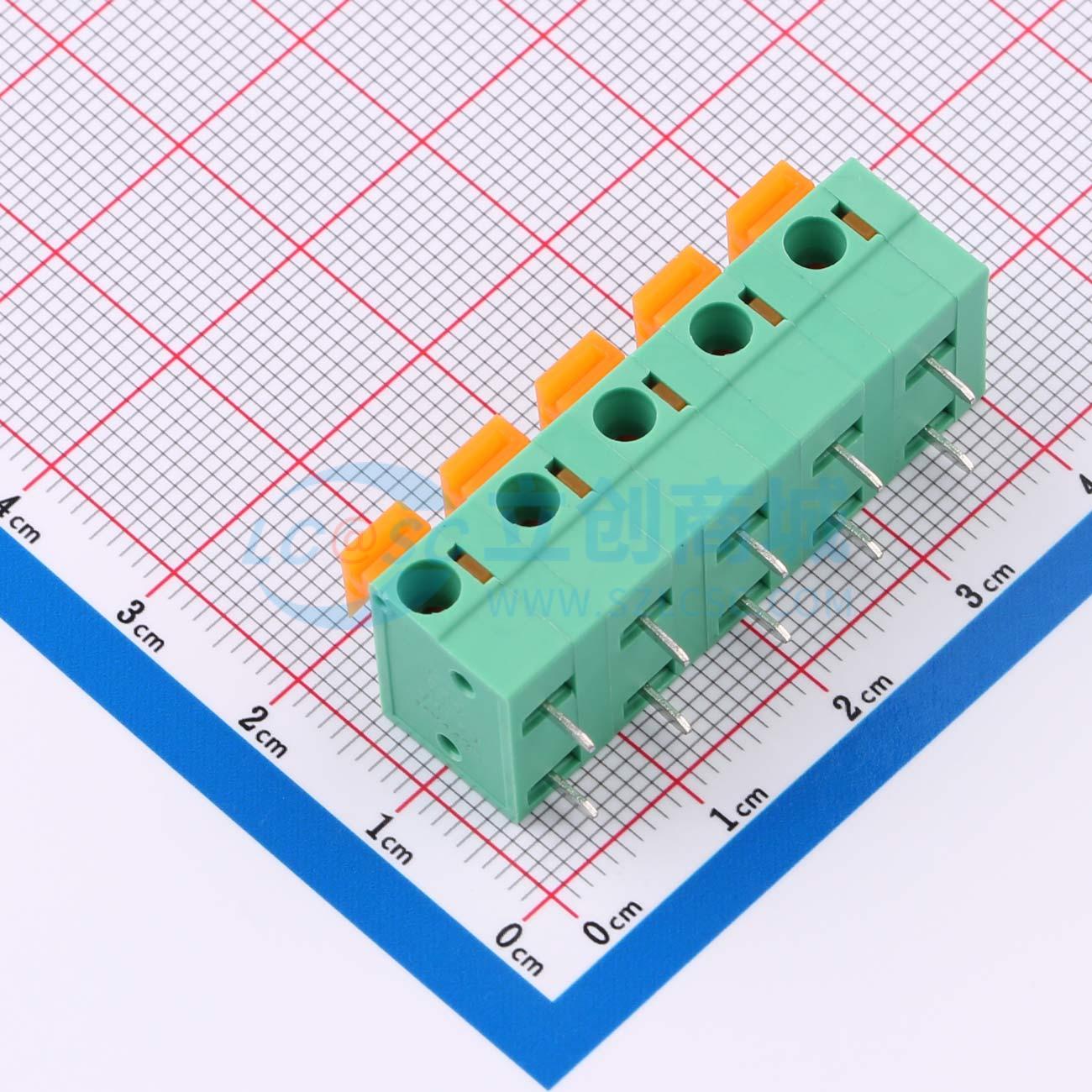 点击查看大图 MX142R-7.62-05P-GN01-Cu-A实物图