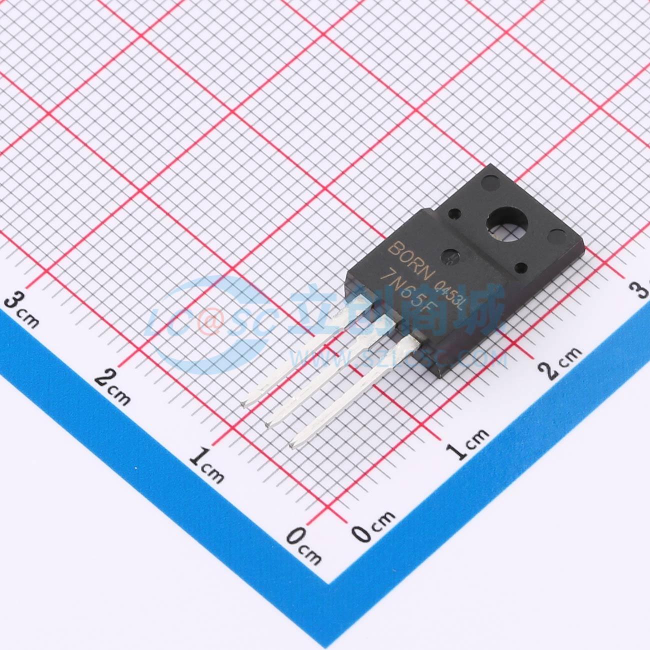 点击查看大图 BMF7N65实物图