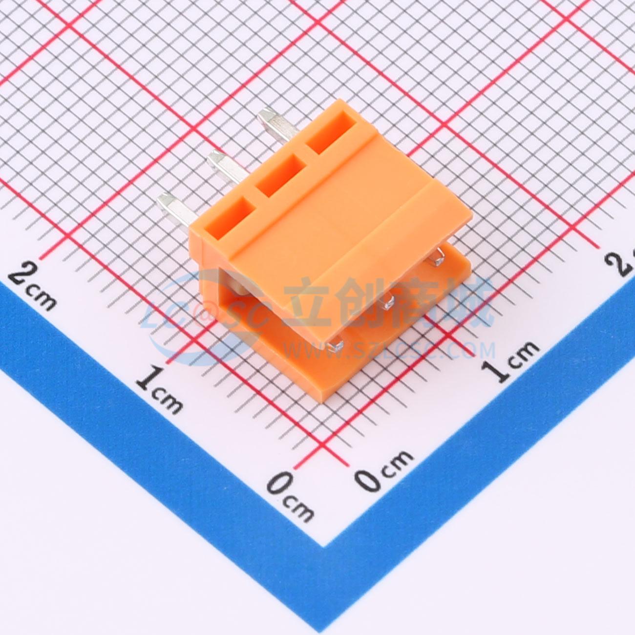 点击查看大图 MXHT396V-3.96-03P-OE01-Cu-A实物图