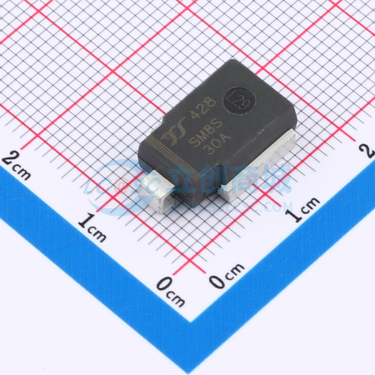 点击查看大图 SM8S30AQ实物图