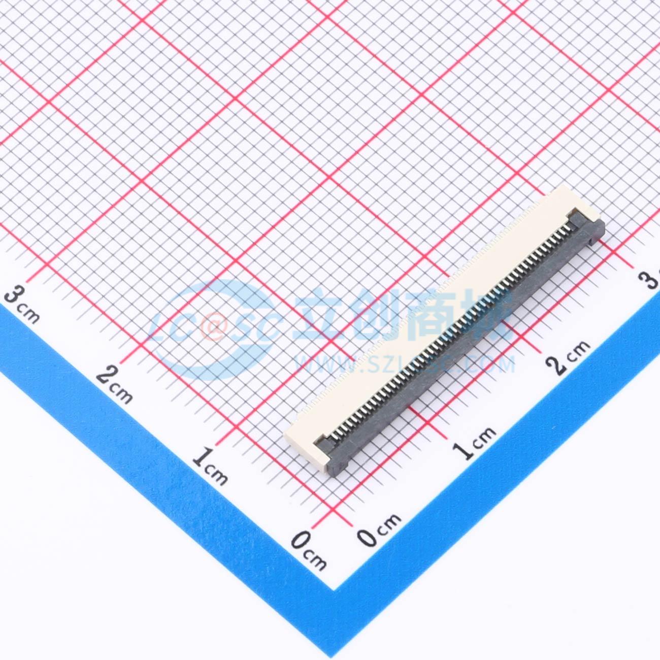 点击查看大图 HC-FPC-0.5-50P-FH20实物图