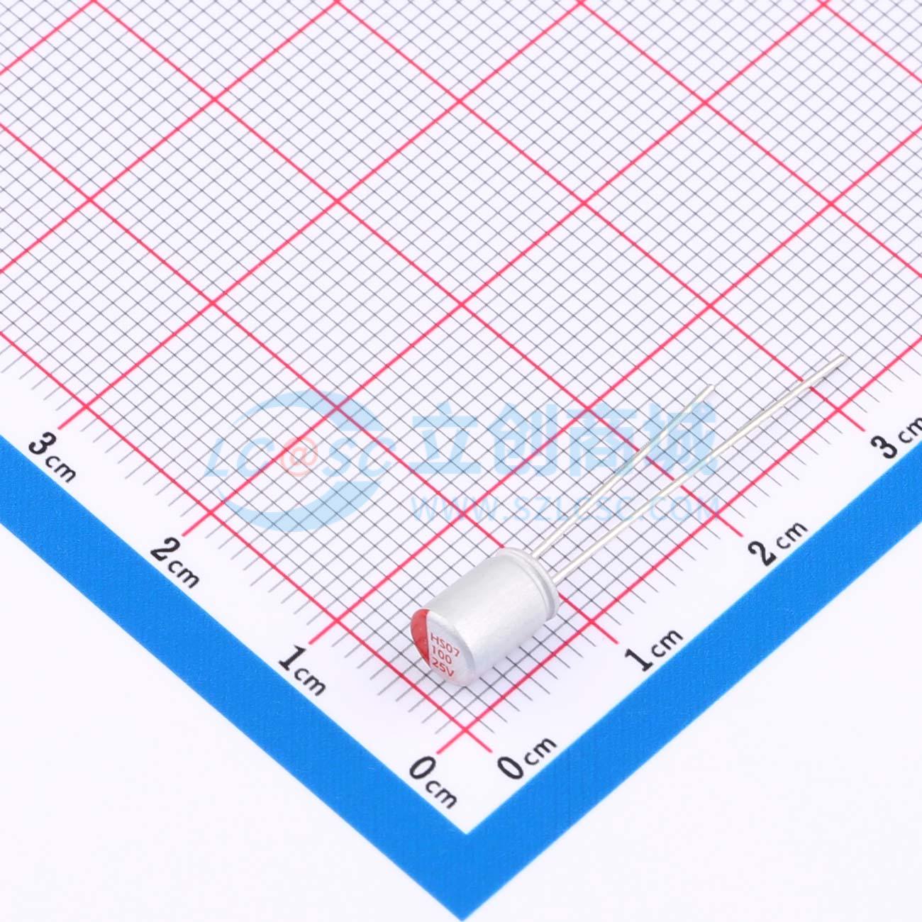 点击查看大图 HS1E107M0507PC实物图