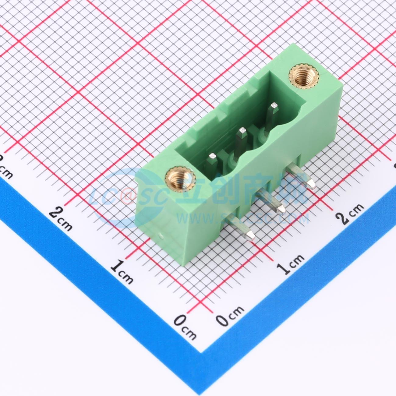 点击查看大图 HC-JXDZRM-5.08-3P实物图