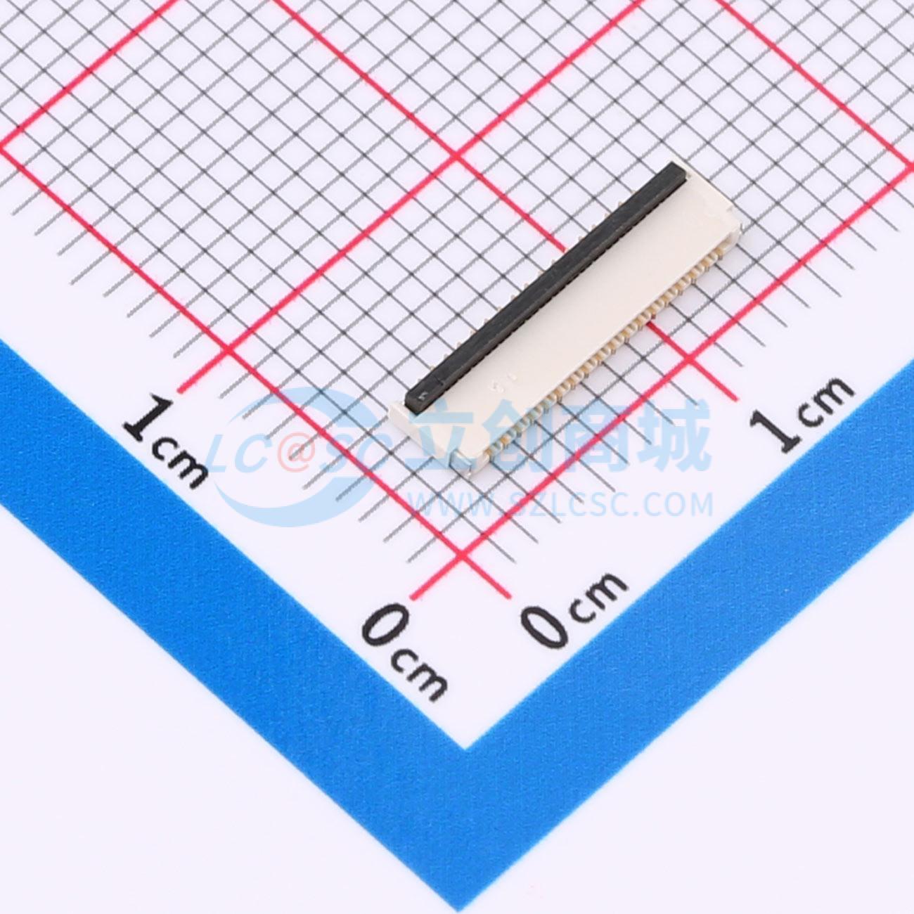 点击查看大图 HC-FPC-0.3-35P-FHH10实物图
