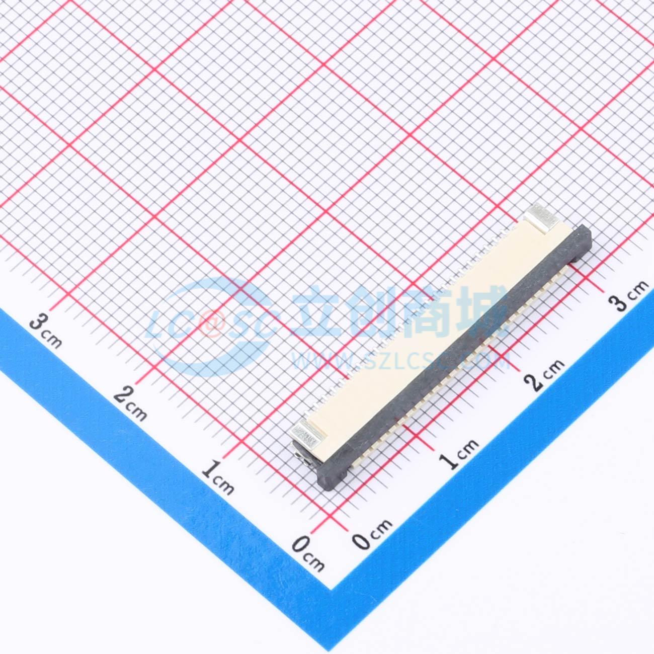 点击查看大图 HC-FPC-1.0-24P-CXH25实物图