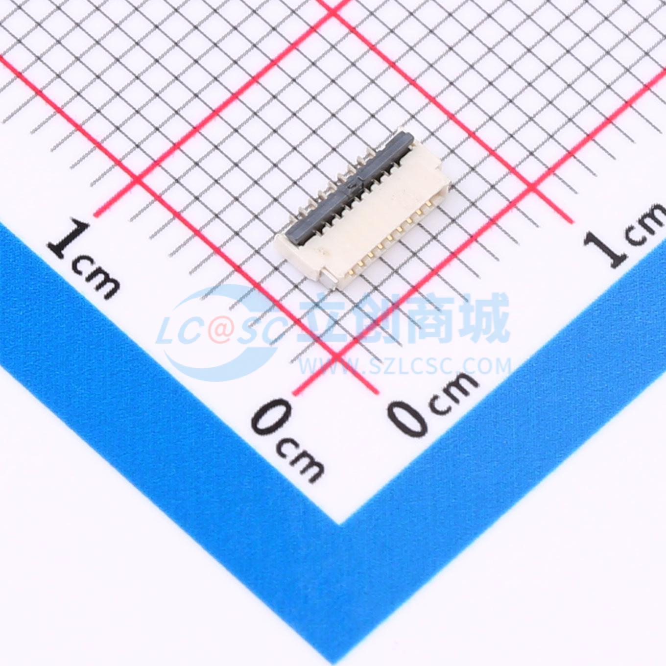 点击查看大图 HC-FPC-0.5-9P-FHH10实物图