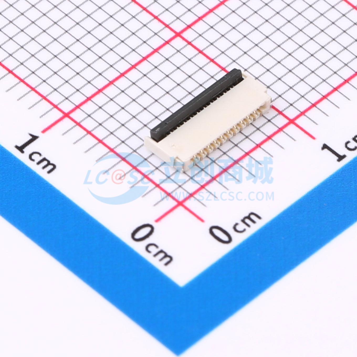 点击查看大图 HC-FPC-0.3-21P-FHH10实物图