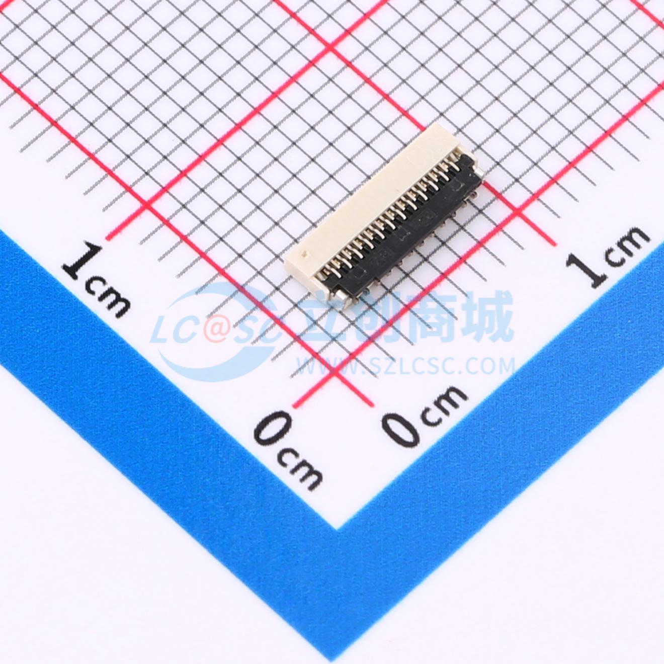 点击查看大图 HC-FPC-0.3-23P-FH10实物图