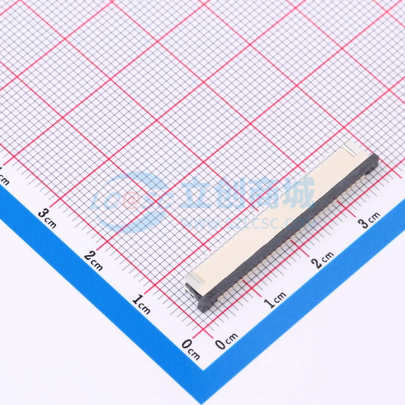 点击查看大图 HC-FPC-1.0-30P-CXH25实物图