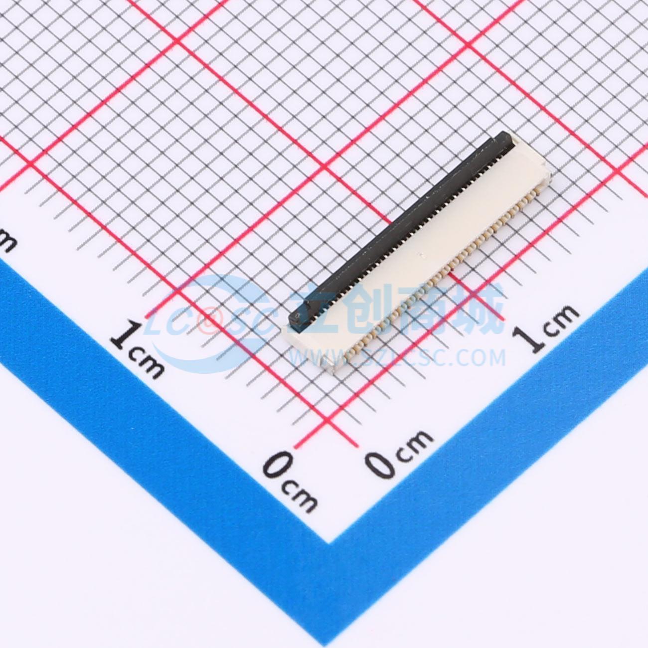 点击查看大图 HC-FPC-0.3-45P-FHH10实物图