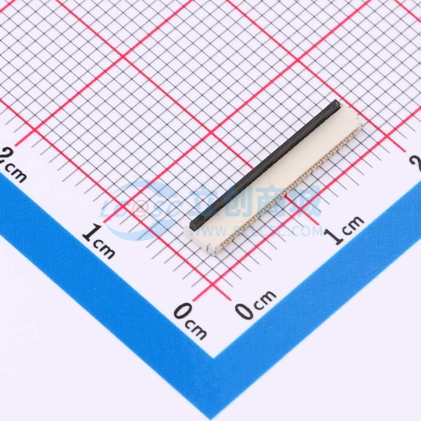点击查看大图 HC-FPC-0.3-51P-FHH10实物图