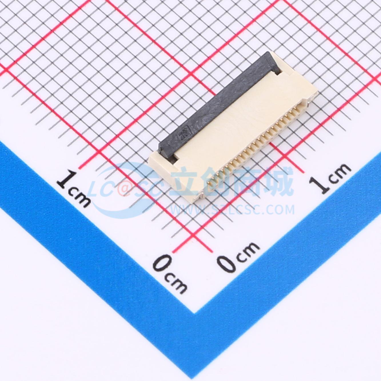 点击查看大图 HC-FPC-0.5-20P-FHH20实物图