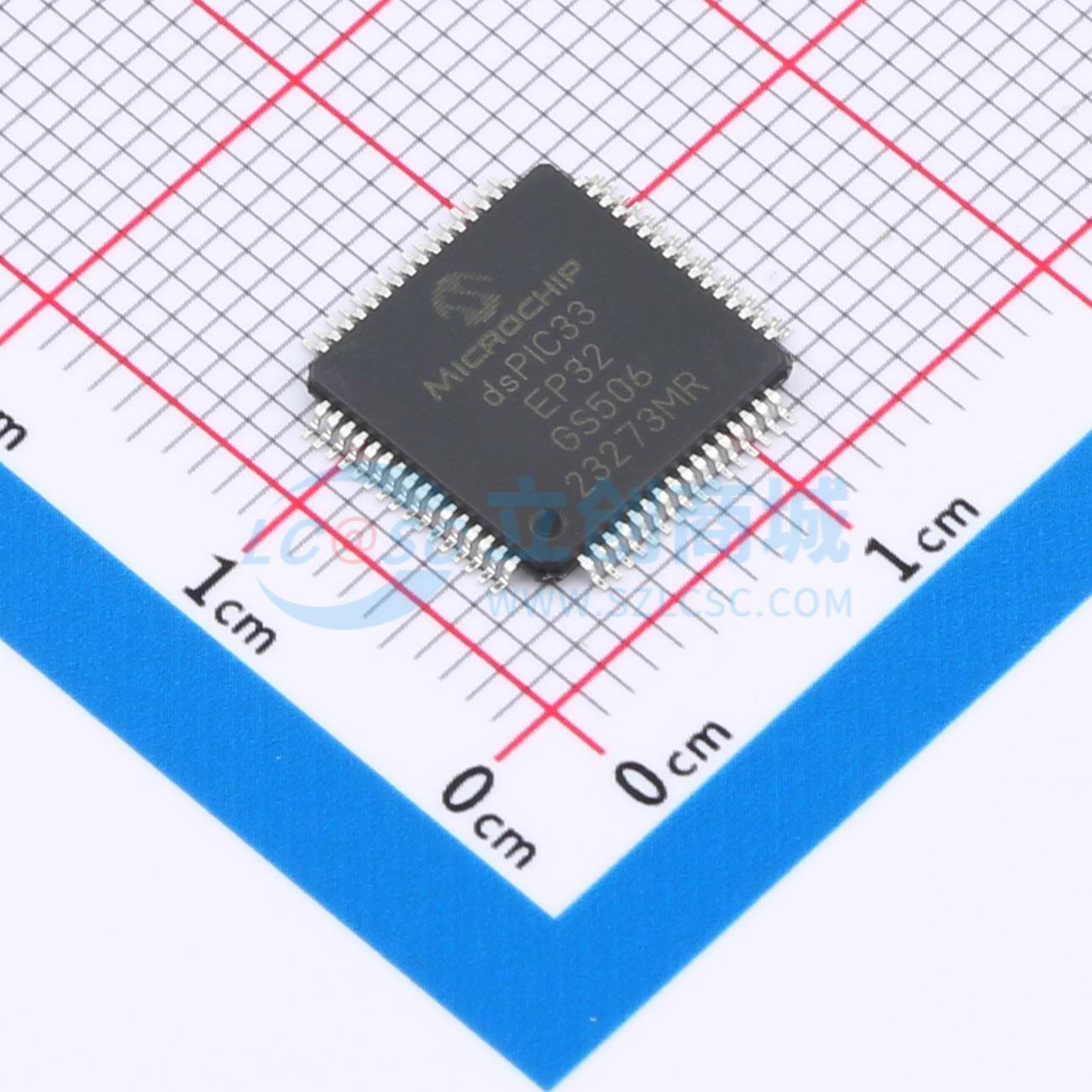 点击查看大图 dsPIC33EP32GS506-I/PT实物图