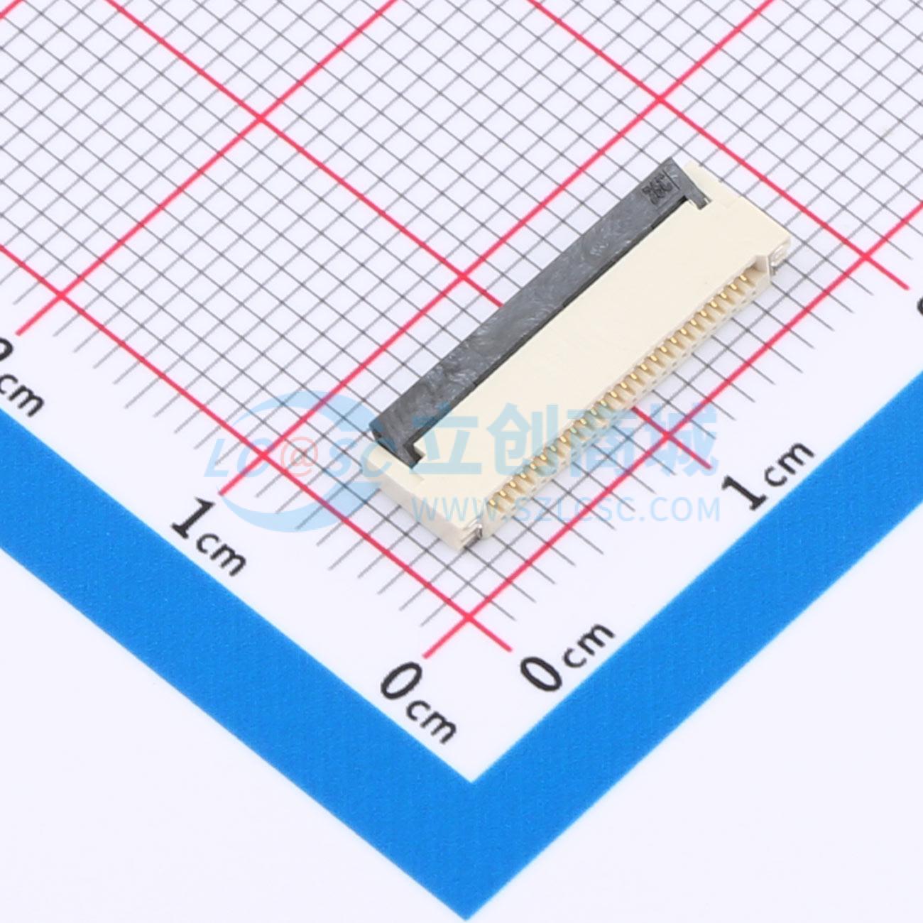 点击查看大图 HC-FPC-0.5-26P-FHH20实物图