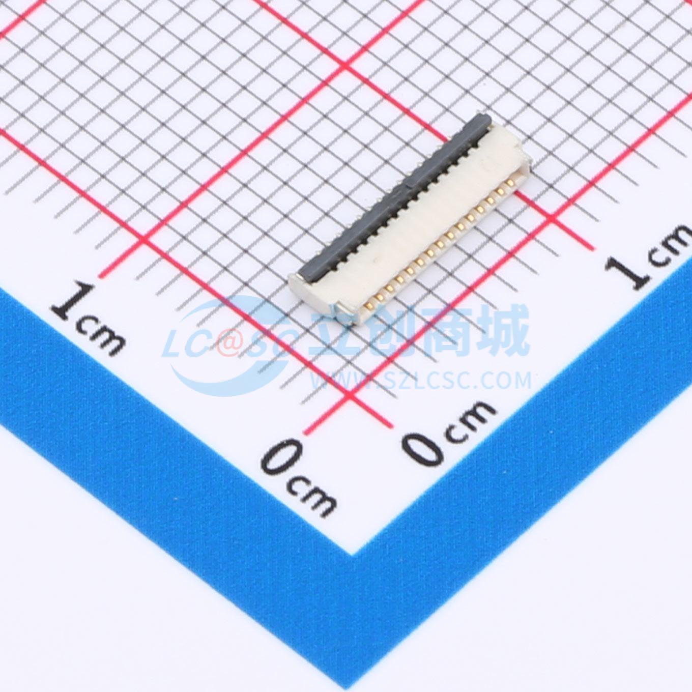 点击查看大图 HC-FPC-0.5-15P-FHH10实物图