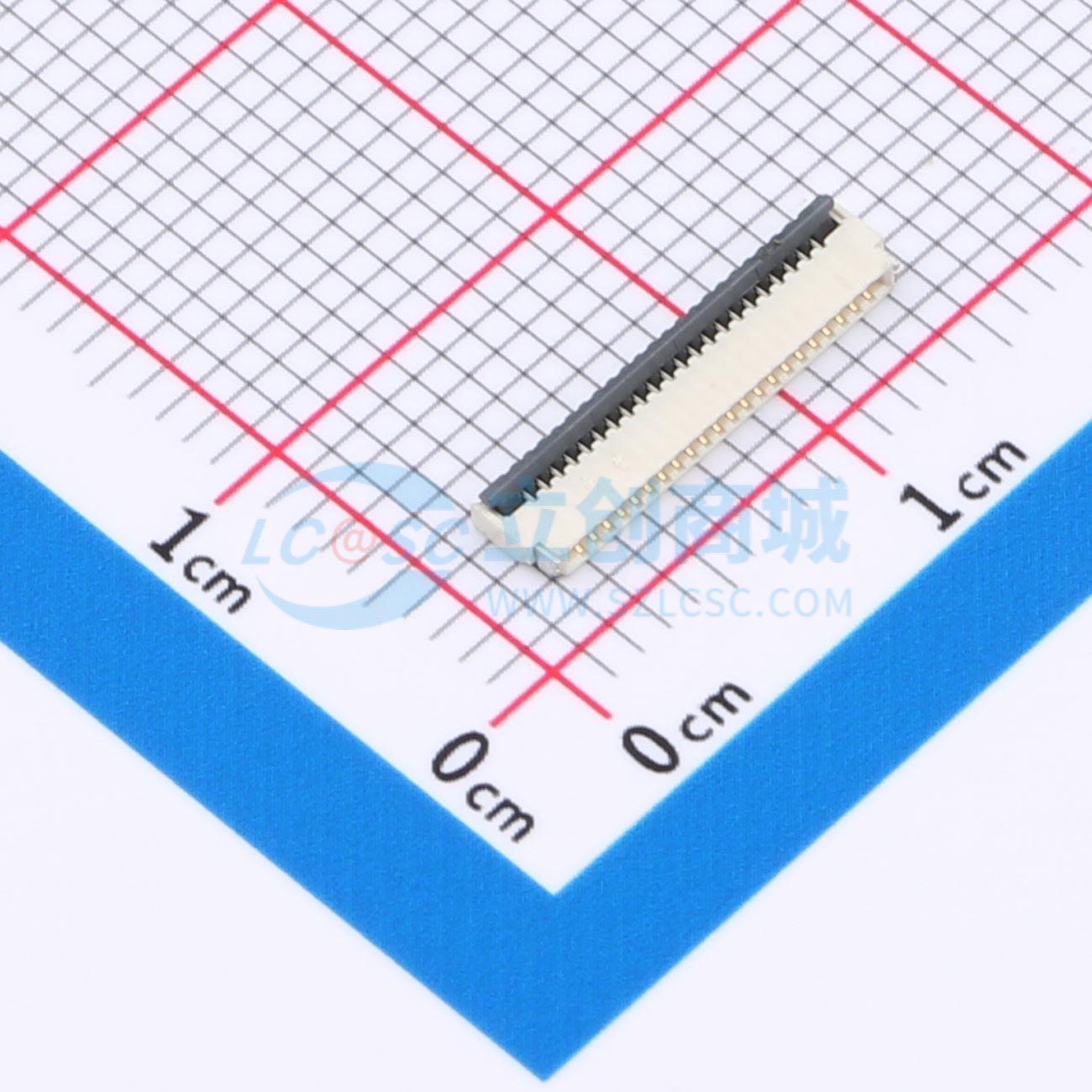 点击查看大图 HC-FPC-0.5-22P-FHH10实物图